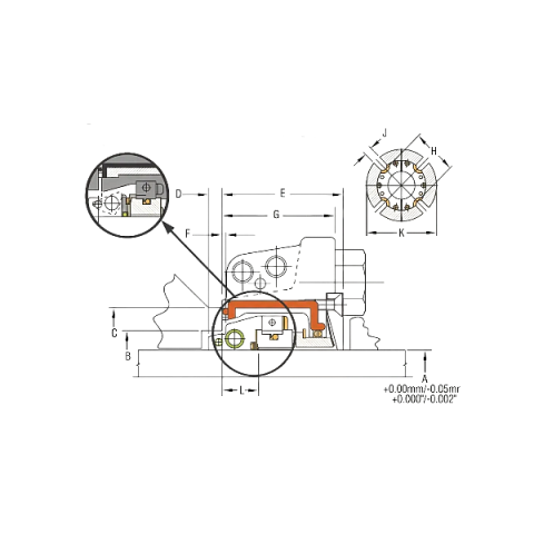 Торцевые уплотнения 3710 (разъемное уплотнение вала)
