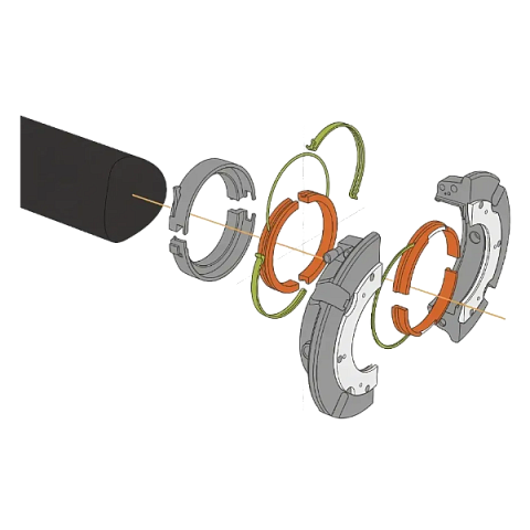 Торцевые уплотнения 3710 (разъемное уплотнение вала)